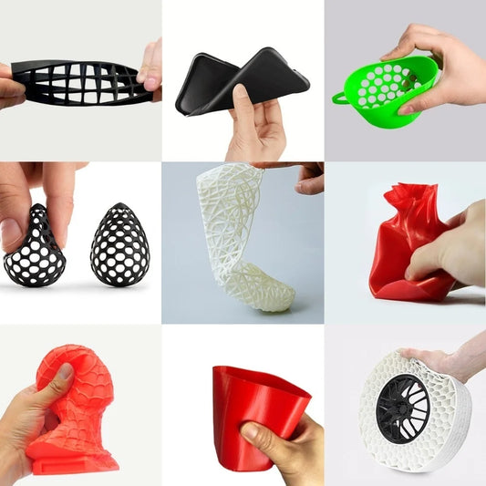 EasyThreed 3D Printing Flexible Filament TPU Diameter 1.75mm Net Weight 250g Length 80M Soft Material